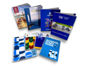 group of publications OBH print for schools